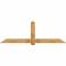Ekena Millwork Eugene Rough Sawn Timber Gable Bracket, Western Red Cedar, 96"W x 32"H x 6"D x 6"F, 8/12 Pitch GBW096X32X0606EUG00RWR - alternate 1